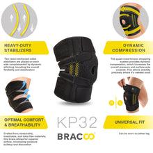 Load image into Gallery viewer, NEW ! ! BRACOO KP32 Knee Airy Wrap Breathable &amp; Ergo Cushion Pad
