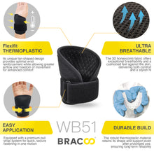 Load image into Gallery viewer, NEW ! ! <br/>BRACOO WB51 Wrist Armor Wrap 3D Ergo Fixation & Breathable