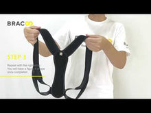 Load and play video in Gallery viewer, NEW ! ! &lt;br/&gt;BRACOO BS34 Upper Back Fulcrum Wrap Ergonomic Splint
