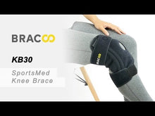 Load and play video in Gallery viewer, BRACOO KB30 Knee Fulcrum Wrap Dual Splints Stabilizer with Fixation Pad