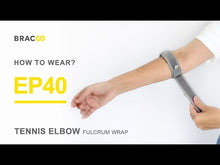 Load and play video in Gallery viewer, BRACOO EP40 Tennis Elbow Fulcrum Wrap Easyfit with Cushion Pad