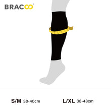 Load image into Gallery viewer, BRACOO LE70 Calf Fulcrum Sleeve Comfort Fit, white stripe