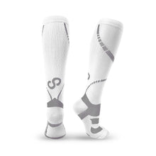 Load image into Gallery viewer, BRACOO LS72 Shielder Compression Socks Graduated Compression (Gray/White)