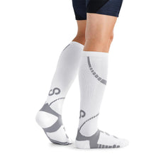 Load image into Gallery viewer, BRACOO LS72 Shielder Compression Socks Graduated Compression (Gray/White)