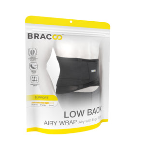 BRACOO BP60 Low Back Airy Wrap Airy with Ergonomic Splint