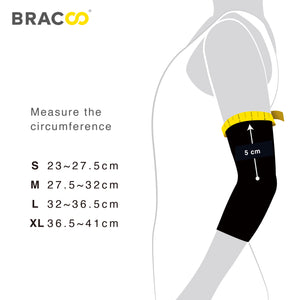 NEW ! ! <br/>BRACOO EE92 Elbow Fulcrum Sleeve Breathable & 4-way stretch