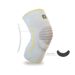 BRACOO KE60 Knee Airy Sleeve Breathable & Stabilizer w/ Ergo Cushion Pad (*patented)