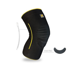 BRACOO KE60 Knee Airy Sleeve Breathable & Stabilizer w/ Ergo Cushion Pad (*patented)