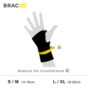 NEW ! ! (*patented)<br/>BRACOO WB50 Wrist Armor Wrap 3D Ergo Fixation & Breathable (FlexiFit)