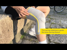 Load and play video in Gallery viewer, BRACOO KE60 Knee Airy Sleeve Breathable &amp; Stabilizer w/ Ergo Cushion Pad (*patented)
