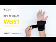 Load and play video in Gallery viewer, NEW ! ! &lt;br/&gt;BRACOO WB51 Wrist Armor Wrap 3D Ergo Fixation &amp; Breathable
