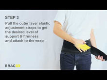Load and play video in Gallery viewer, NEW ! ! &lt;br/&gt;BRACOO BS33 Low Back Fulcrum Wrap Easyfit with Splint
