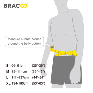 BRACOO BP60 Low Back Airy Wrap Airy with Ergonomic Splint