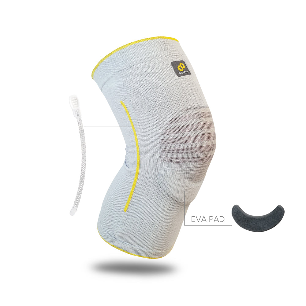 NEW ! ! <br/>BRACOO KE60 Knee Airy Sleeve Breathable & Stabilizer w/ Ergo Cushion Pad