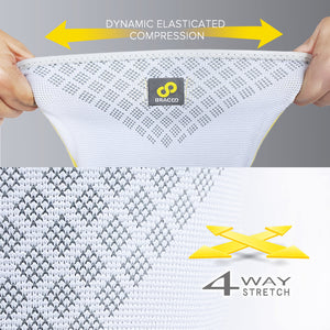 BRACOO KS91 Knee Fulcrum Sleeve Breathable with Ergonomic Cushion Pad (pair) (*patented)