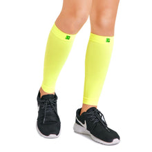 Load image into Gallery viewer, BRACOO LS70 Calf Shielder Sleeve Graduated Compression Yellow
