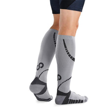Load image into Gallery viewer, BRACOO LS72 Shielder Compression Socks Graduated Compression (Gray/ Black)
